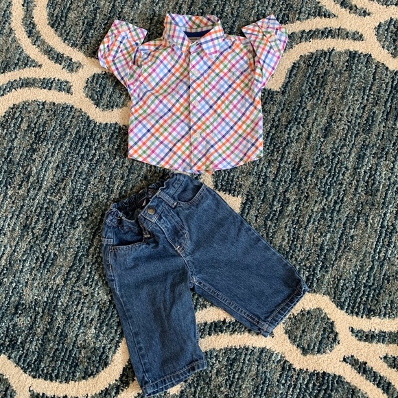 🎉 SOLD 🎉Lot boy Spring Fall Outfits sets 3-6 - Picture 7 of 8